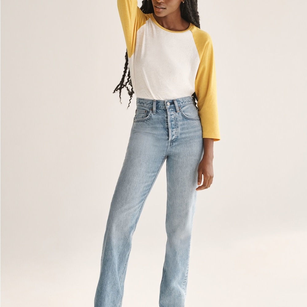 Aritzia Denim Forum Joni High Rise Loose 32L